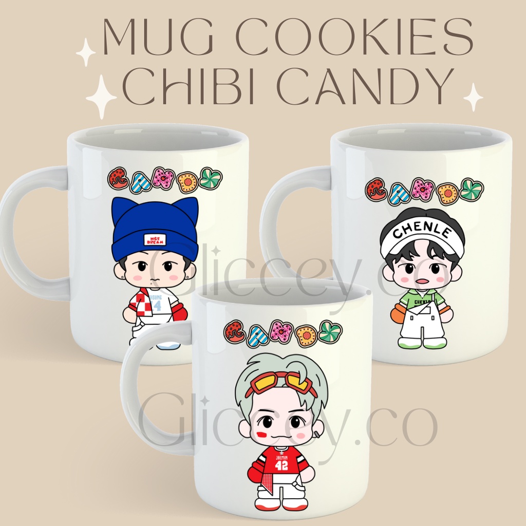 (READY STOCK) MUG CANDY NCT DREAM CHIBI || MUG NCT DREAM