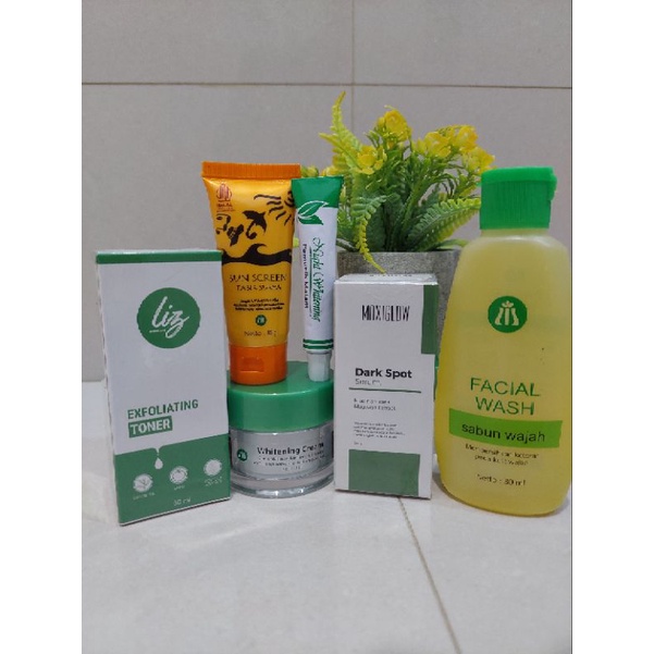 Paket lengkap Flek hitam 6 in 1 By Liz skincare × Maxiglow