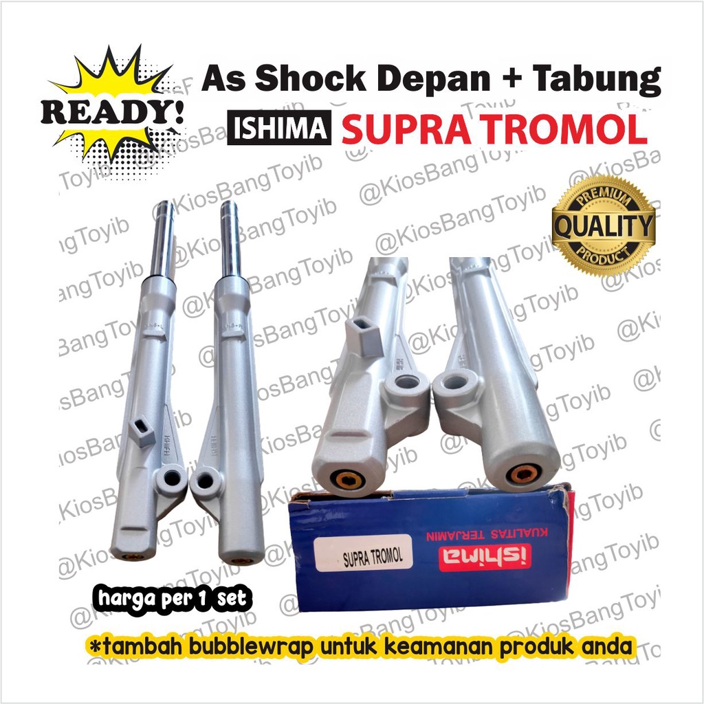 As Shock Skok Breaker Depan + Tabung Honda Supra Tromol (ISHIMA)