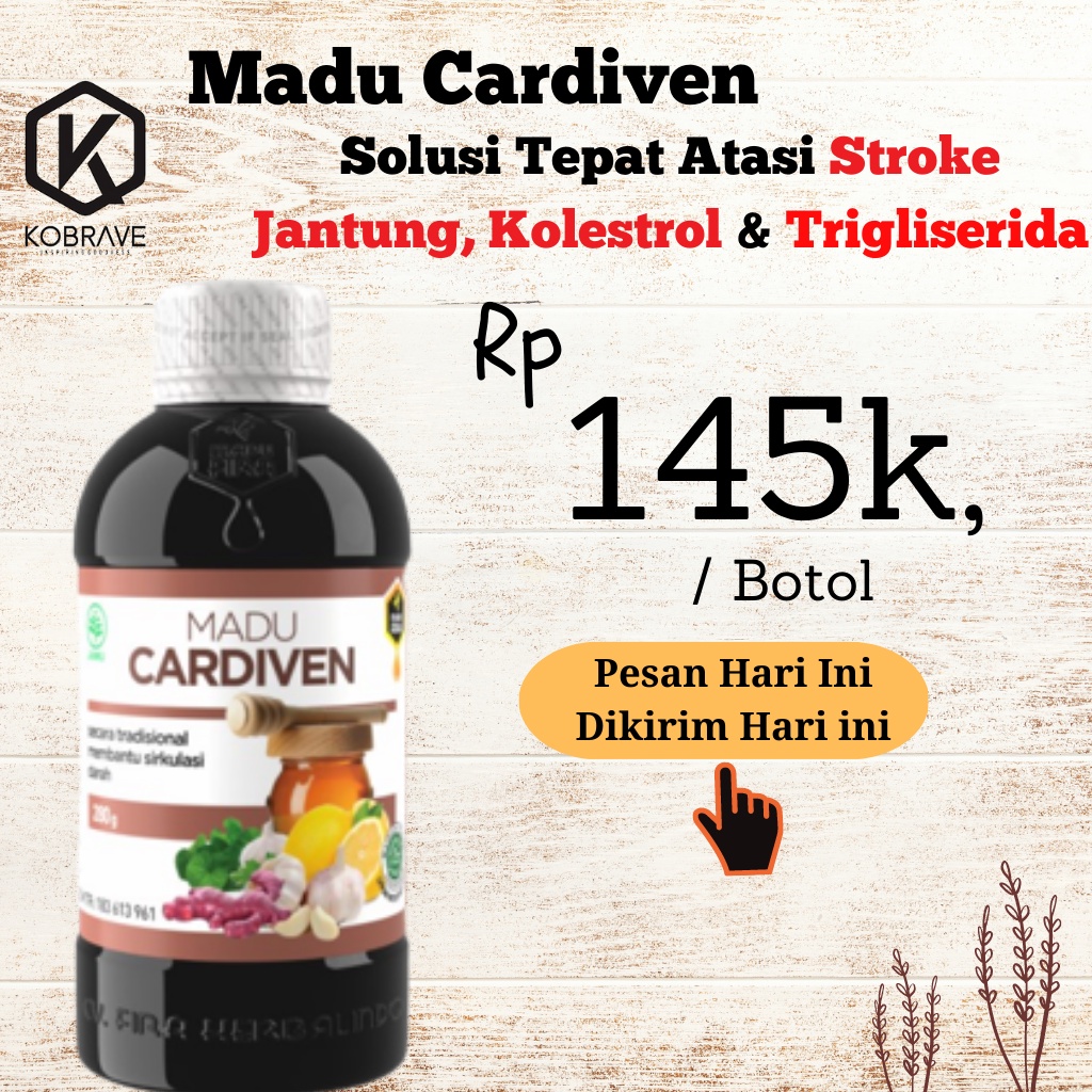 Madu Cardiven Obat Stroke Terpercaya Madu Jantung Dan Kolestrol Melancarkan Aliran Darah