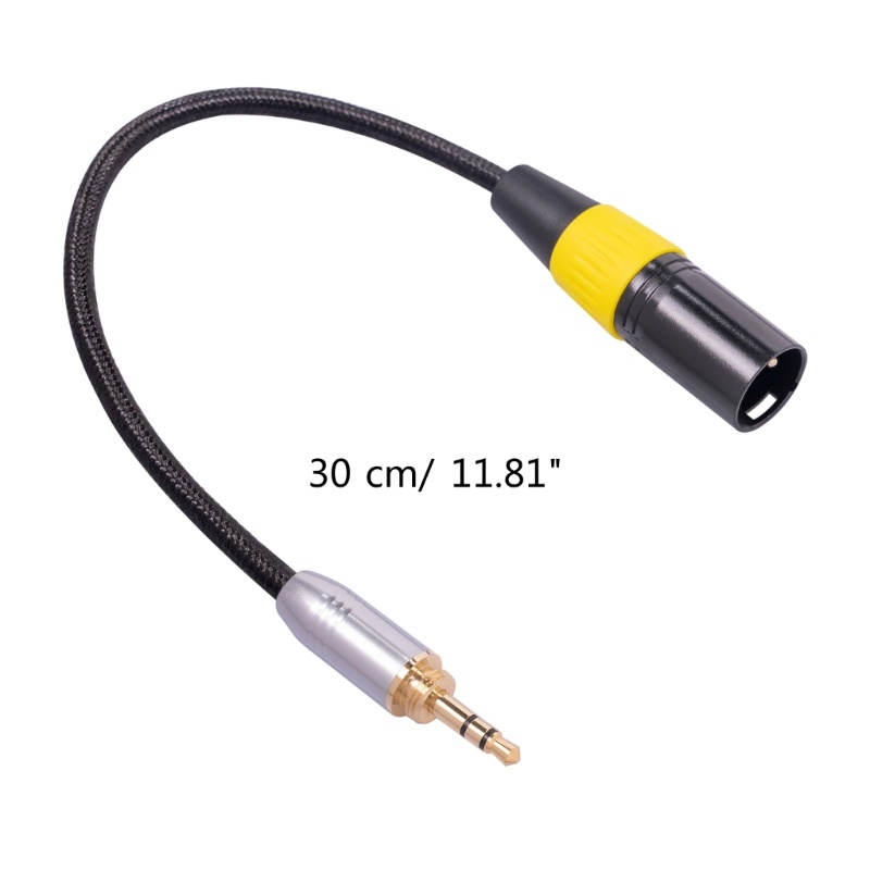 Zzz 3.5mm+6.35mm Male to XLR Kabel Mikrofon 3Pin Male XLR Adaptor Stereo