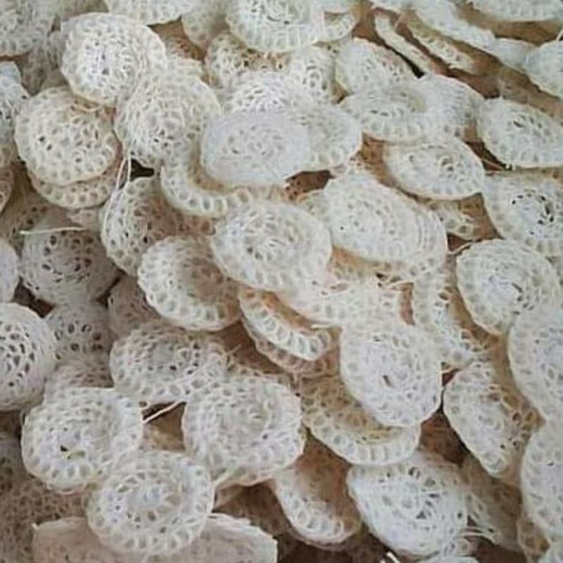 

Kerupuk Mawar Putih Bulat Mentah