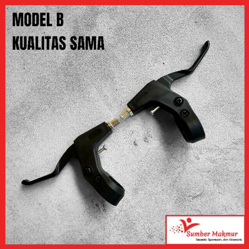 Handle Gagang Rem Tangan Stang Sepeda BMX MTB LIPAT Setengah Alloy Anak Dewasa Ukuran 16 18 20 24 26 27,5