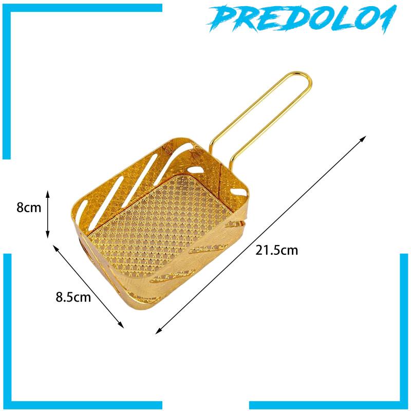 [Predolo1] Fry Basket French Fries Portable Skimmer Untuk BBQ Bawang Cincin Penggorengan