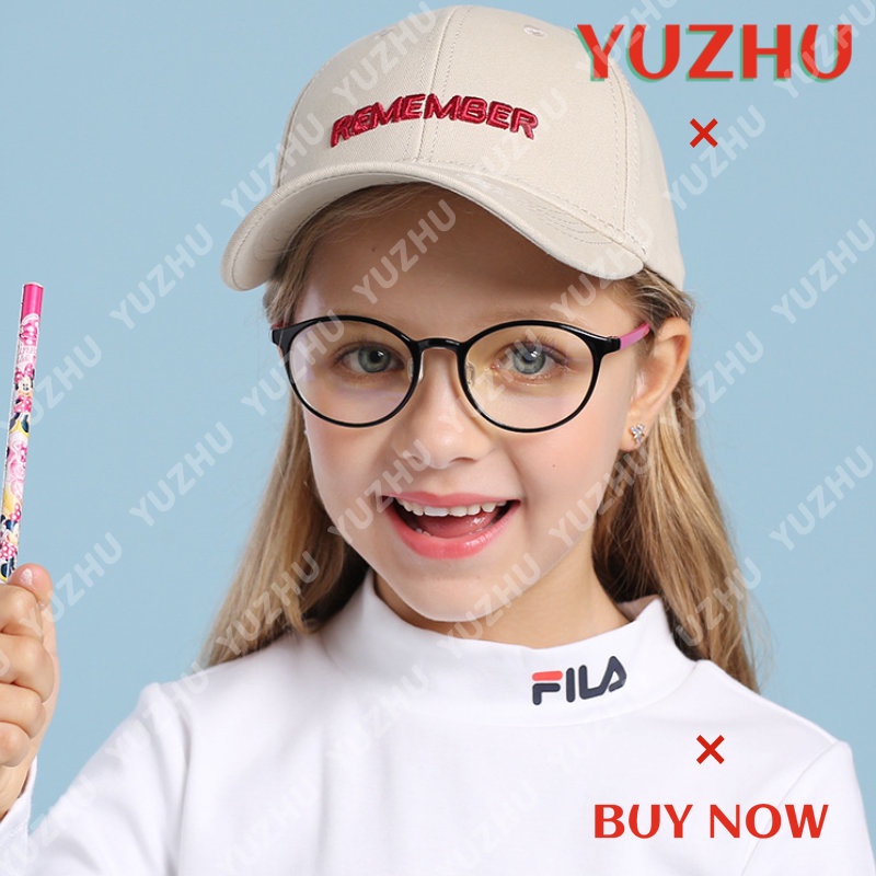 (YUZHU) Kacamata Anti Radiasi Untuk Anak-Anak Frame Oval Fleksibel Eyeglasses Anti Blue Light Eyeglasses for Children