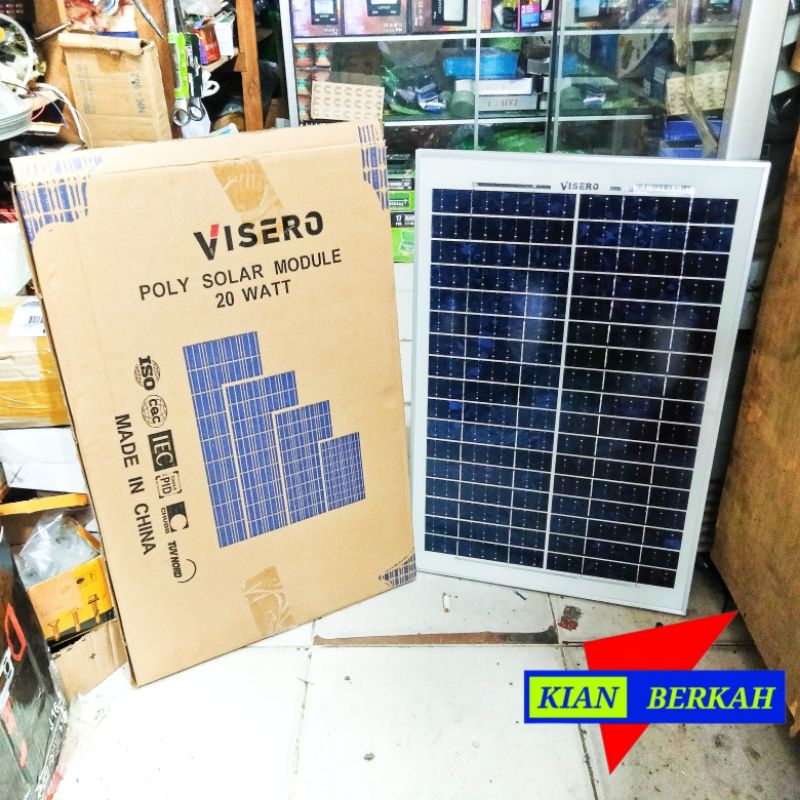 Solar panel surya solar cell module tenaga matahari VISERO 20 WP