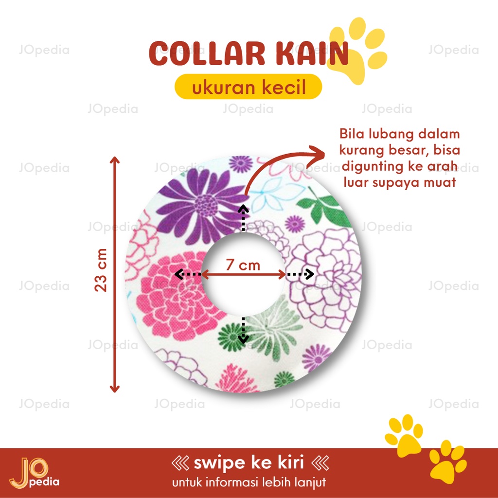 COLLAR KAIN Pelindung Leher Kucing Anjing Pengaman Pet Neck Protection