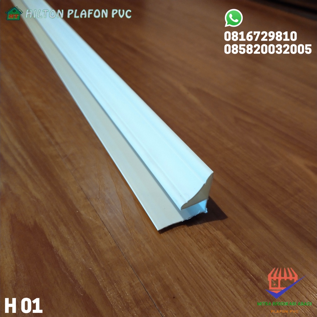 Lis Plafon Pvc Putih