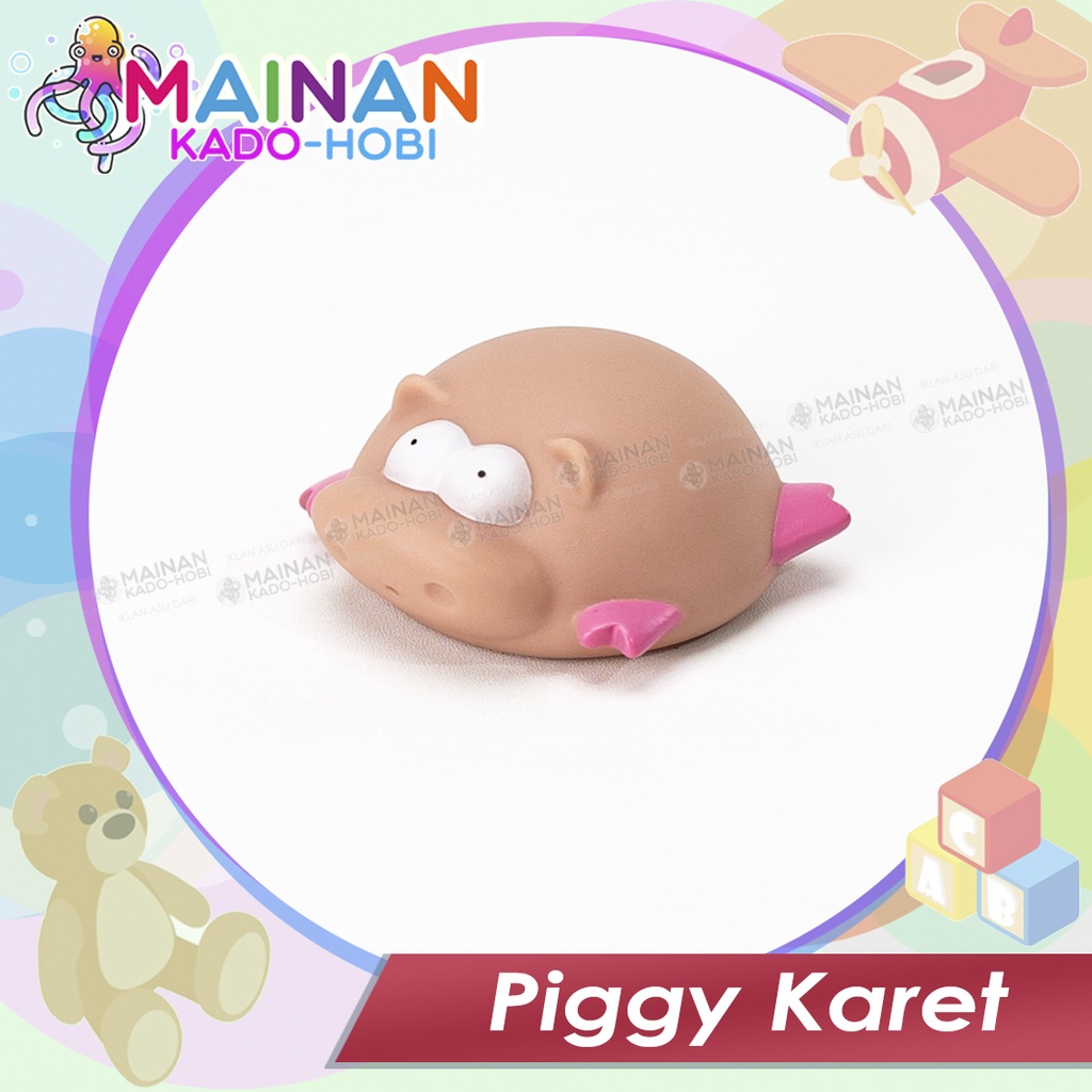 MAINAN BATH TOYS MANDI ANAK SEMPROT TEMBAK AIR PIGGY KARET