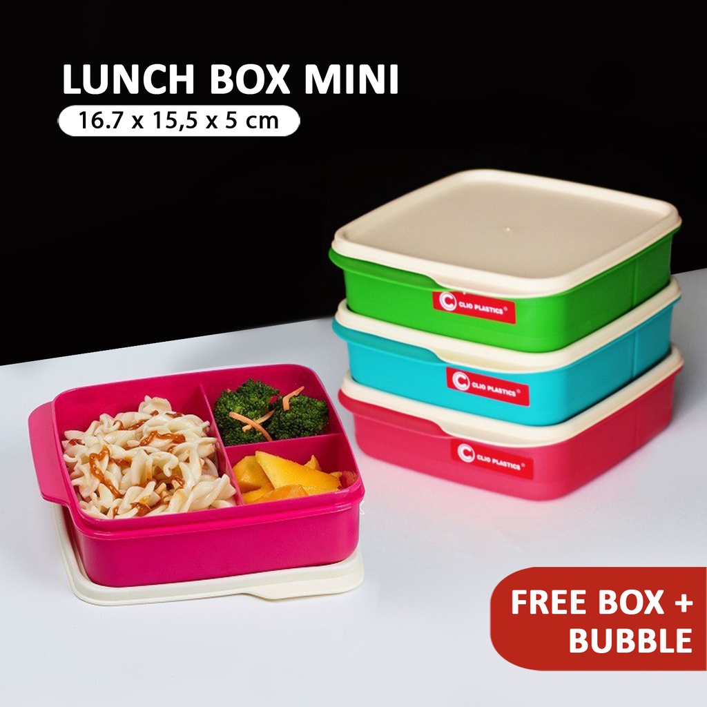 Kotak bekal makanan lunch box Lolly Clio tempat penyimpan makanan