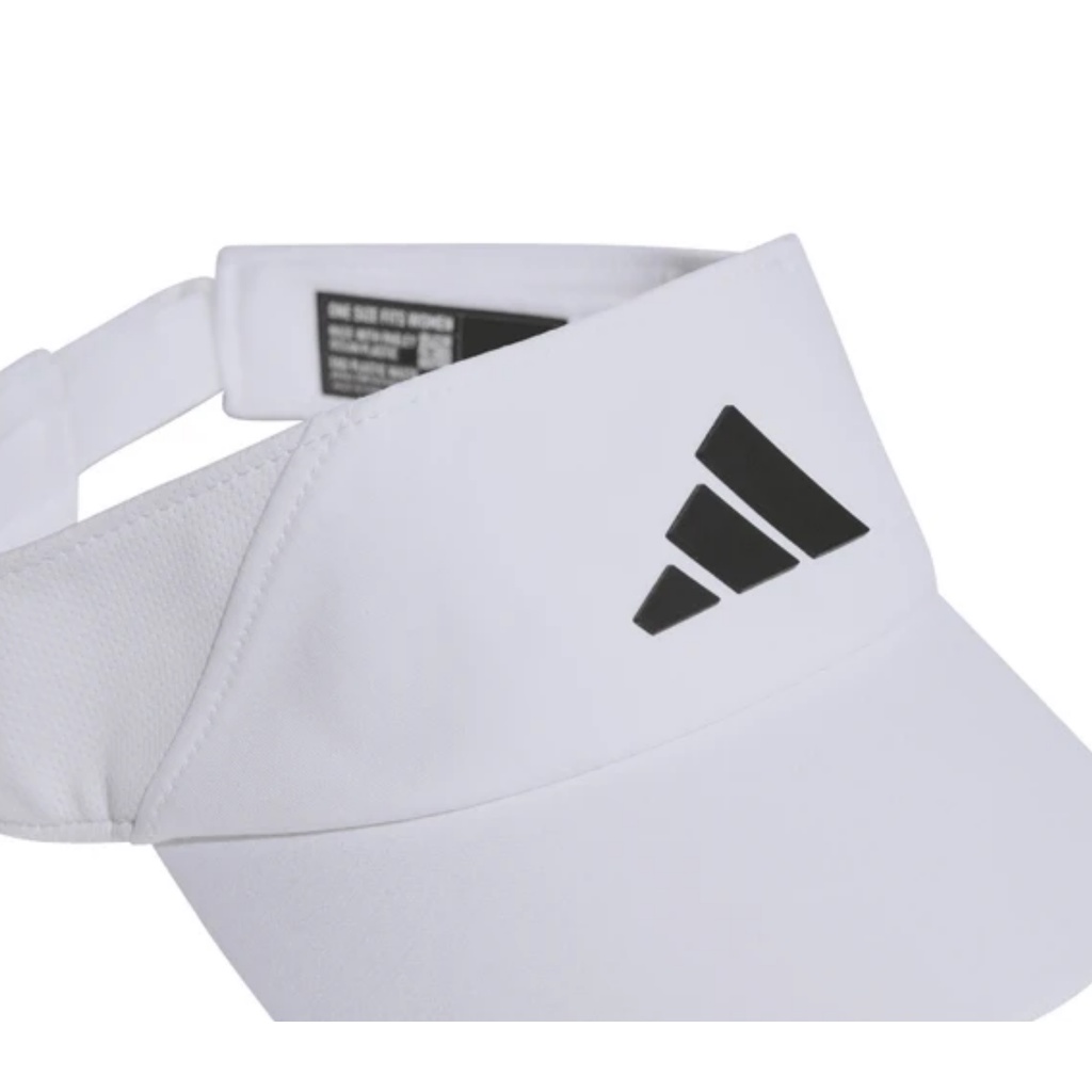 Adidas Aeroready Visor 3-Stripes Logo White Putih Topi Original