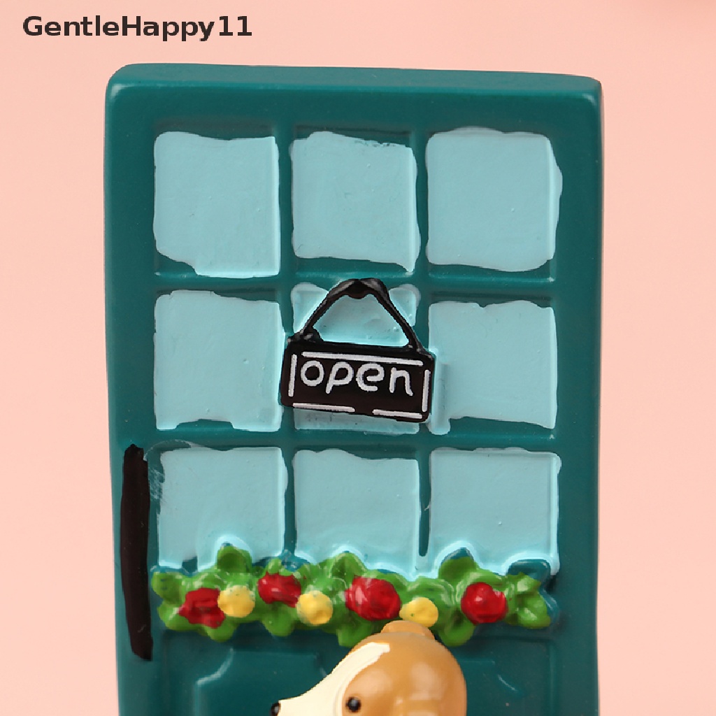 Gentlehappy Dollhouse Miniture front door bouquet Anjing Taman Rumah Rumah Dekorasi Mainan id