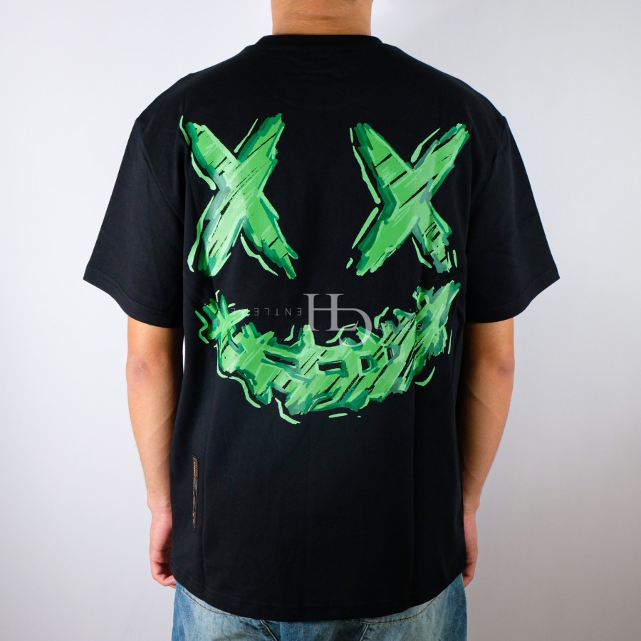 Ricky is Clown Keep Green Dino Tearing Face Tee Black 100% Original