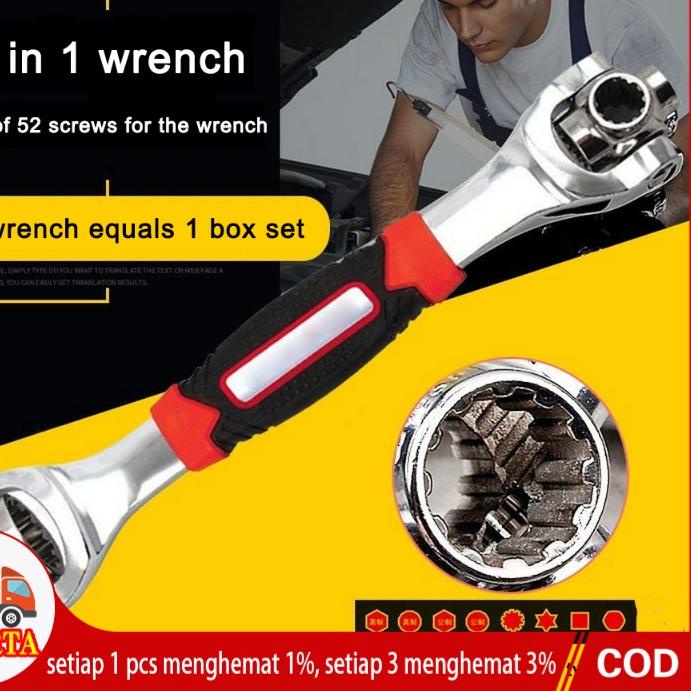 ➯ Tiger Wrench Kunci Pas 48 in 1 Universal Wrench Kunci Pas 48 in 1 Universal Wrench/Kunci Universal