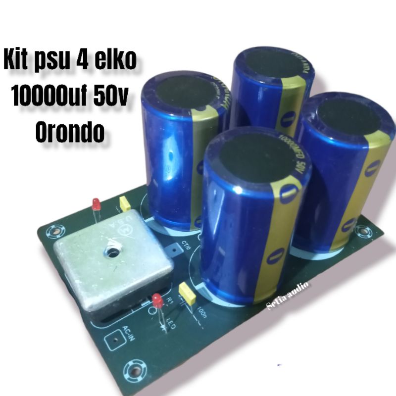 kit psu power supply 10000uf 50v oranda paket lengkap 2 elko 4 elko 6 elko 8 elko