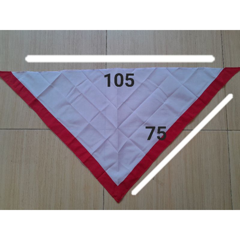 

Hasduk Pramuka Doble Ukuran 75 cm x 105 cm