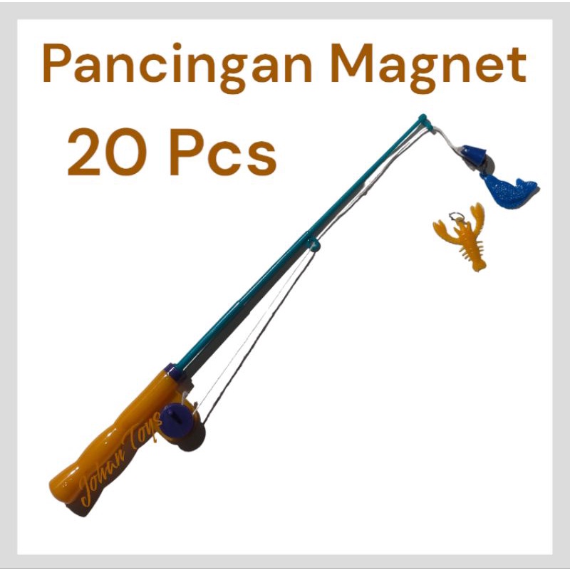 Mainan Pancingan Magnet Curah 20 Pcs