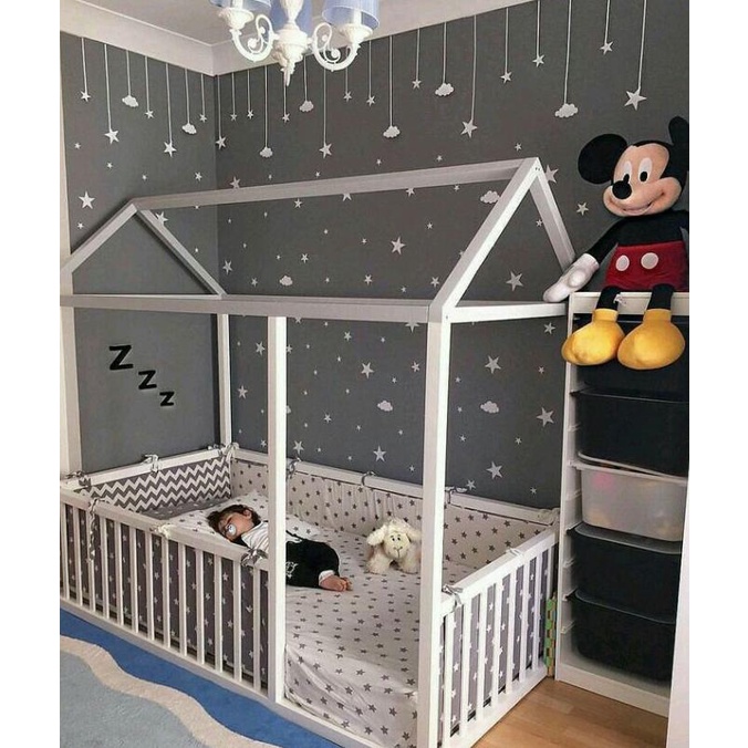 Dipan Divan Besi Ranjang Kasur Tempat Tidur, Box Bayi Murah Duco Putih
