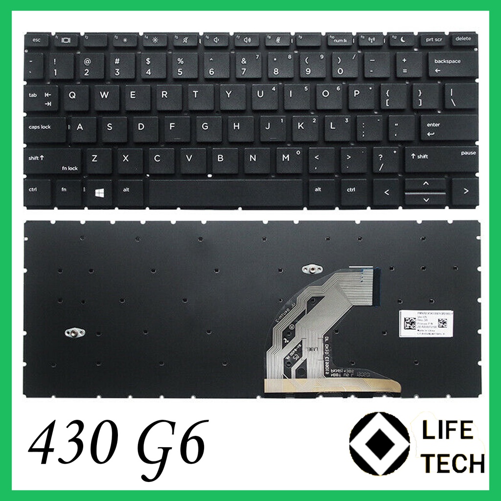 Keyboard Laptop HP ProBook 430 G6 430 G7 PKNR144BS Hitam NO FRAME NON BACKLIGHT