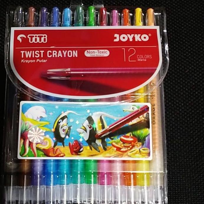 

Promo ( Free Buble Wrap ) Crayon Putar Panjang Joyko 12 Warna