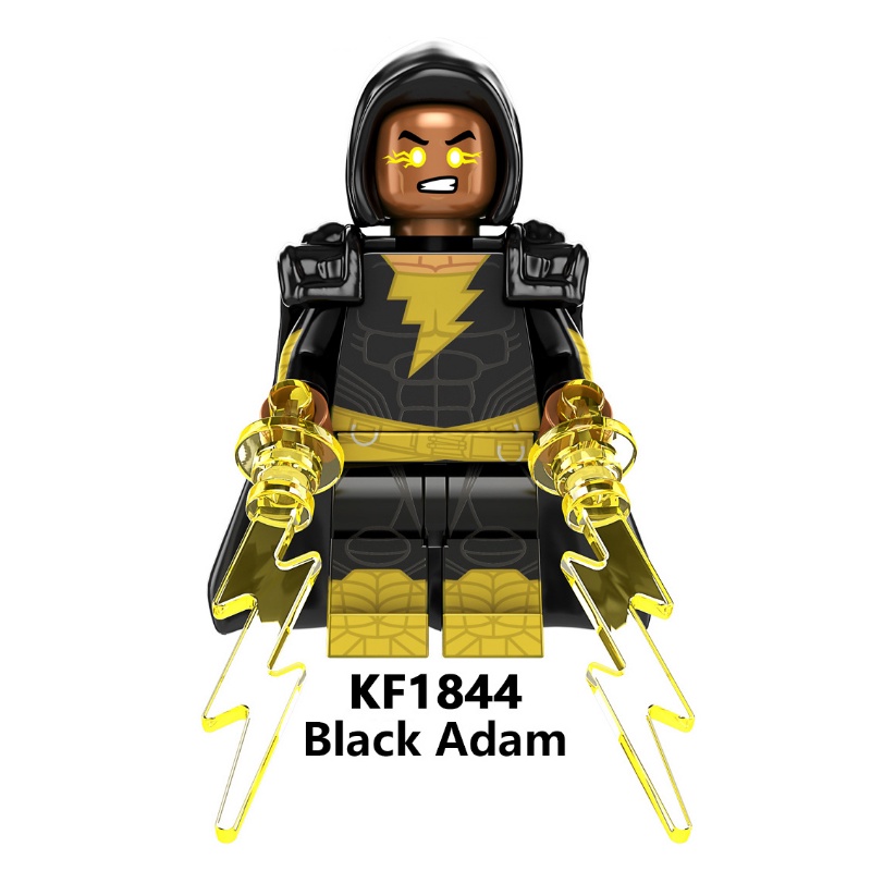 Blok Bangunan Black Adam Minifigures Rakitan Mainan Hadiah Hawkman Atom Smasher Sabbac Movie Series Angka Mini