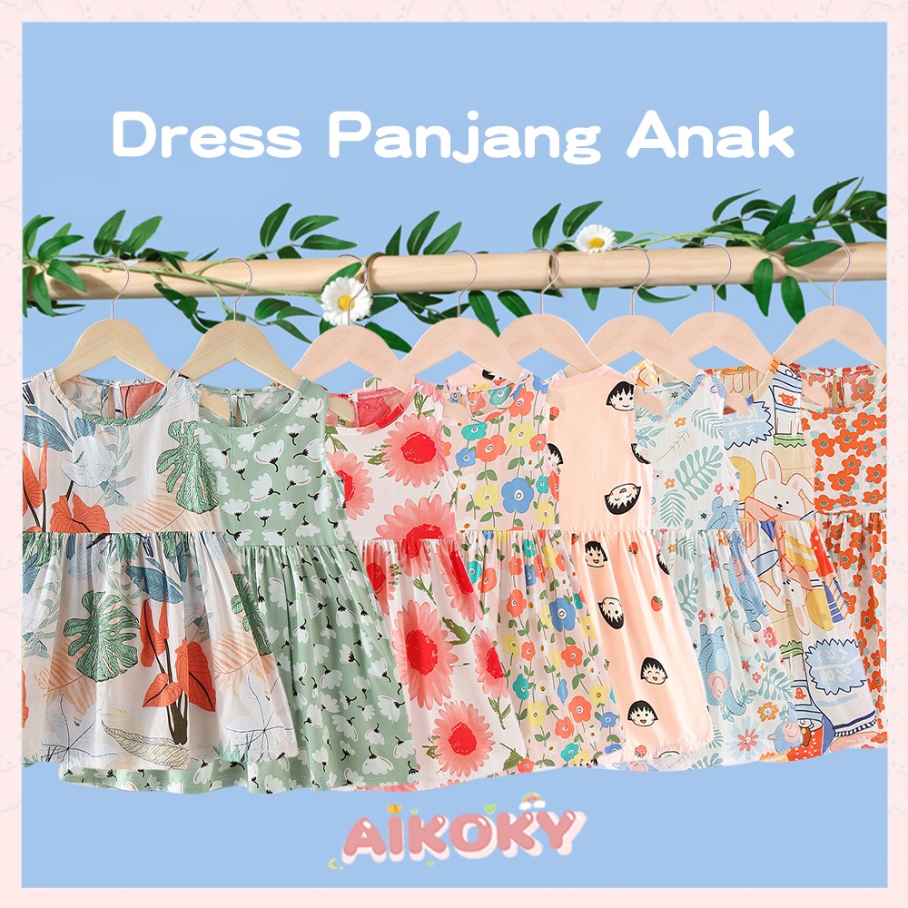 Aikoky Daster Dress Anak Baju Bayi Perempuan Cantik