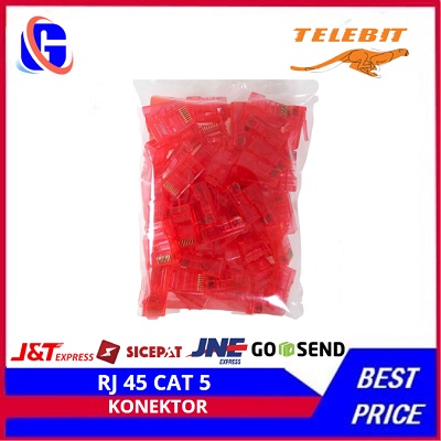 konektor rj45 cat5 anti gagal telebit