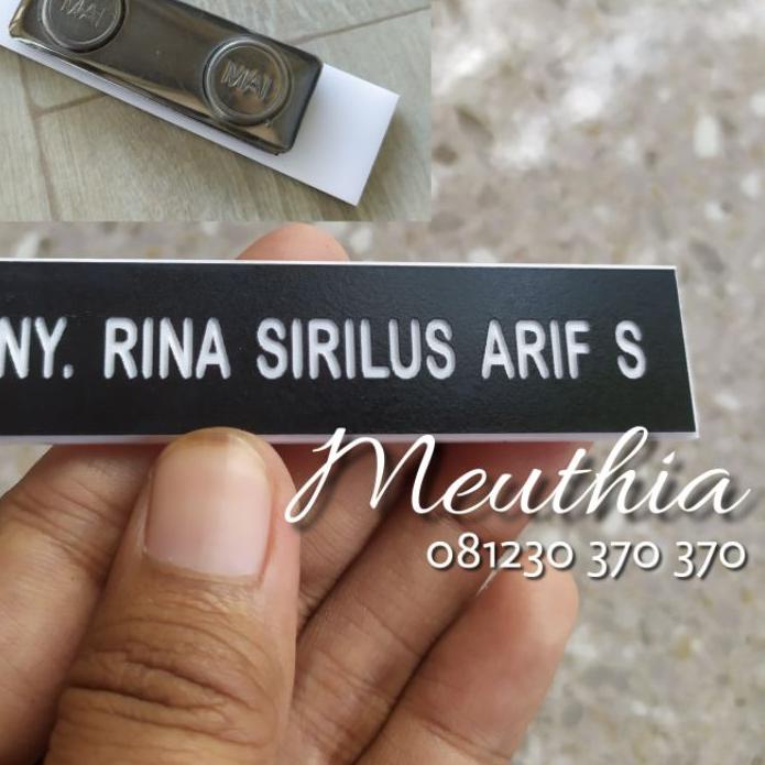 

オ Papan Nama Standart Ukir Magnet 8x2 cm Hot