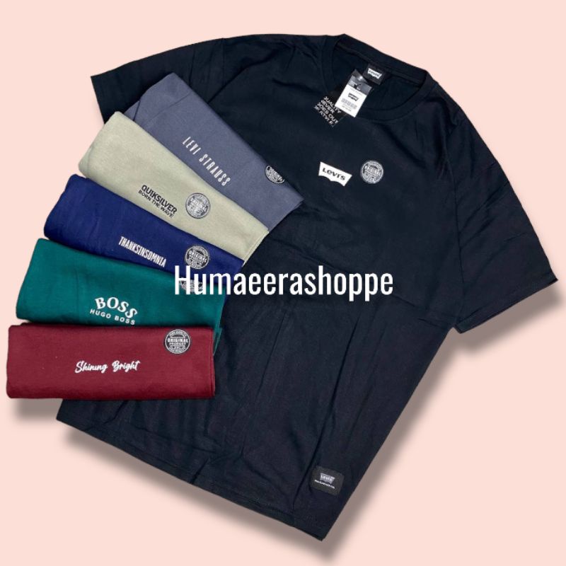 (XL) Kaos distro pria | kaos oblong motif simpel | kaos hurley volcom dickies insight juiceematic under armour boss spyderbilt reebok pull &amp; bear bombbogie converse