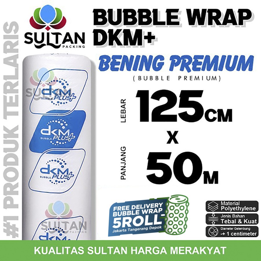 

Bubble Wrap 125cm x 50meter BENING PREMIUM Bubblewrap TERMURAH / ROLL