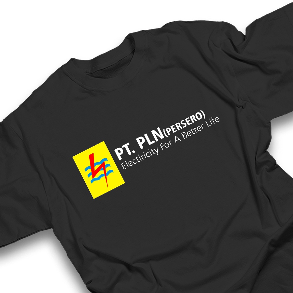 Kaos PLN PERSERO Tshirt baju distro cotton combed 30s request custom unisex pakaian TUKANG LISTRIK T