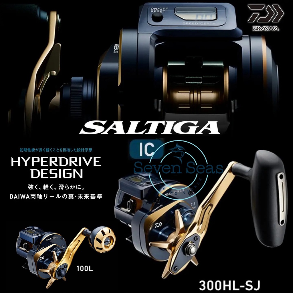 Daiwa Saltiga IC 2021 100 300 300H 300HL-SJ SJ Reel Slow Jig Pancing Overhead OH