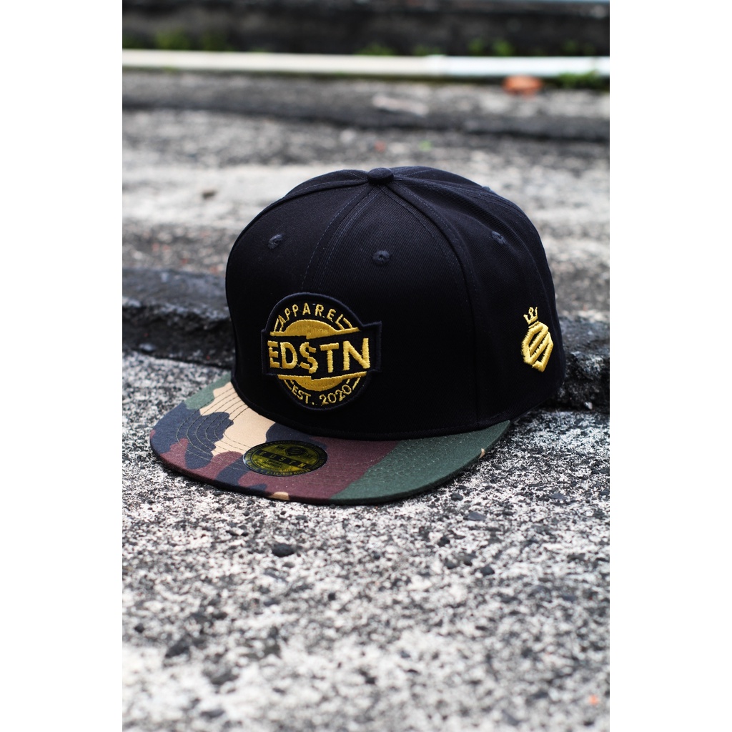 Topi Snapback hip hop Original Distro Premium Pria Dewasa Bordir Edstn Six Panel