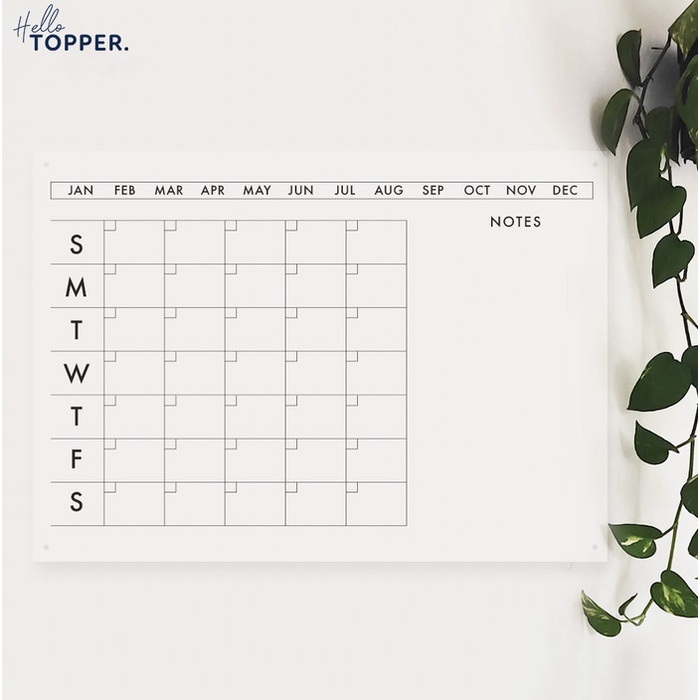 

Weekly Planner Daily Planner Akrilik Wall Planner Papan Jadwal Bening