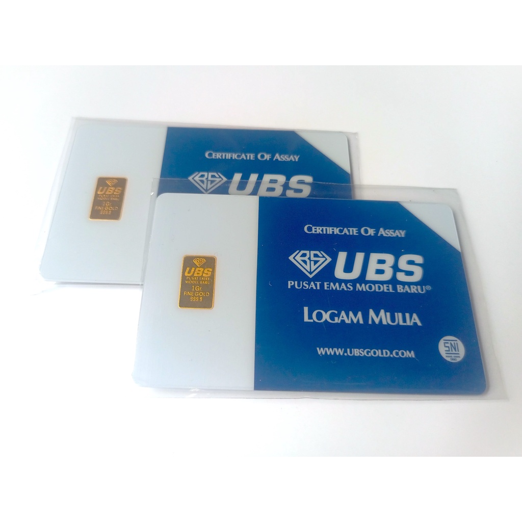 UBS 1 Gram Terbaru Press Scan QR Code