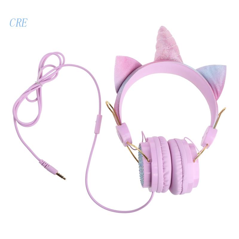 Cre Headset Suara Ampuh Dan Realistis Dengan Earphone Mikrofon Bulit-in