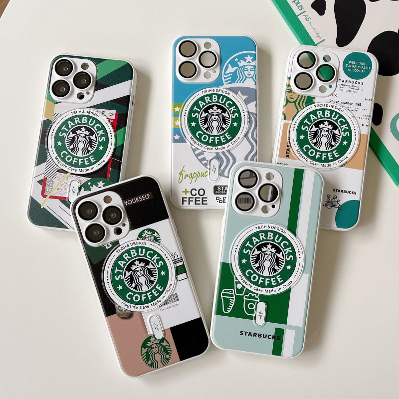 Casing MAGSAFE STARBUCK KOPI SOFT CASE iPhone 14 Pro Max Plus 11 12 13 Pro Max X XS XR XS Max