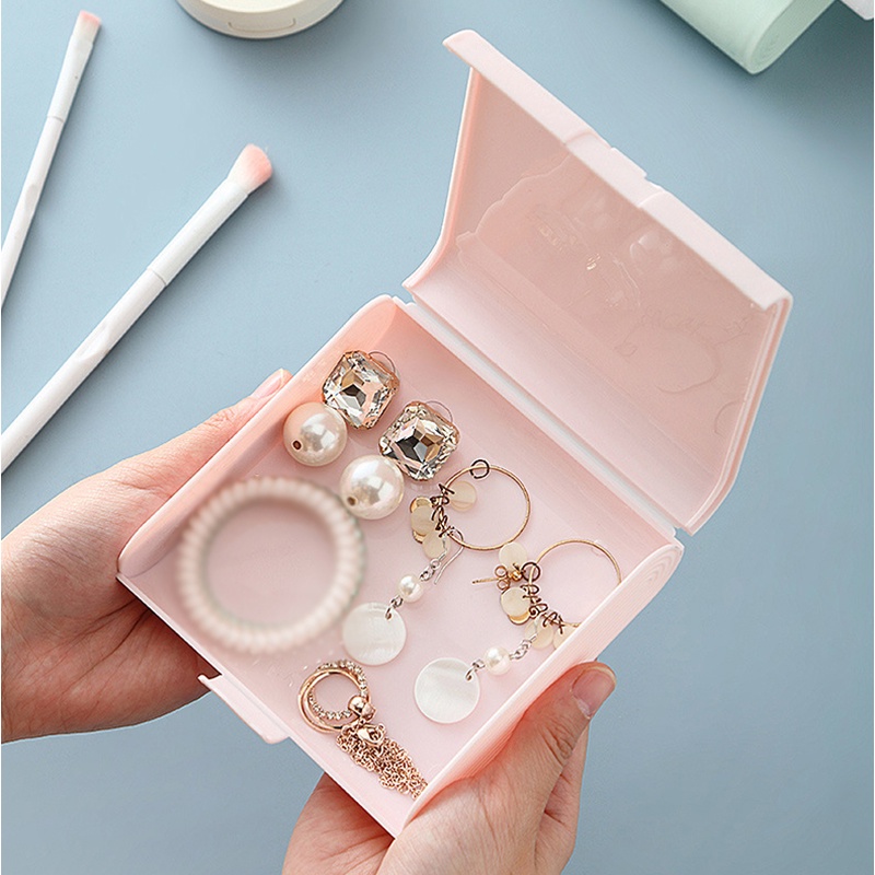 Multifungsi Sundry Organizer Kreatif Tahan Debu Masker Kotak Penyimpanan Perhiasan Portable Jewelry Display Container Box Untuk Aksesoris Rambut, Cincin, Kalung, Anting Praktis