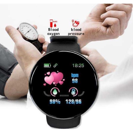 Smartwatch D18 Jam Tangan digital Pria Wanita d18 Olahraga bisa Custom