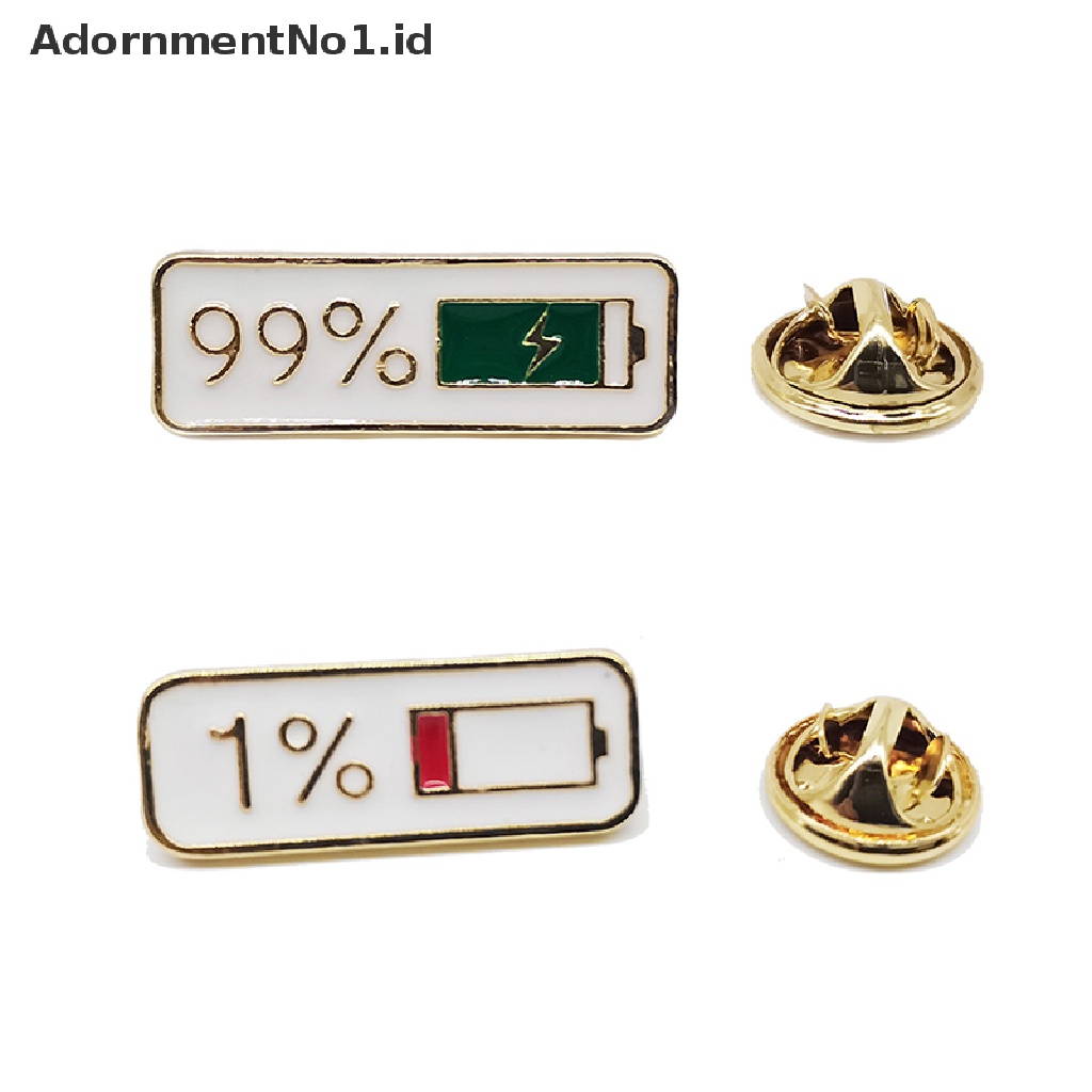 [AdornmentNo1] 1% 99% Jumlah Listrik Bros Gesper Logam Baju Lencana Kerah Pin Enamel Antik Perhiasan Dekorasi Aksesoris Hadiah [ID]