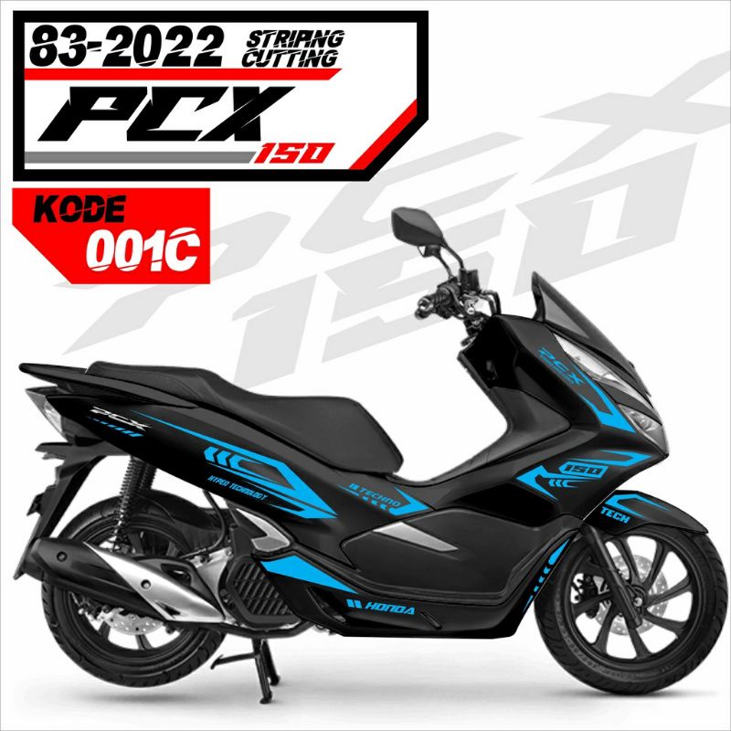 (Bisa COD) Striping stiker cutting pcx 150 stiker lis body honda pcx lokal