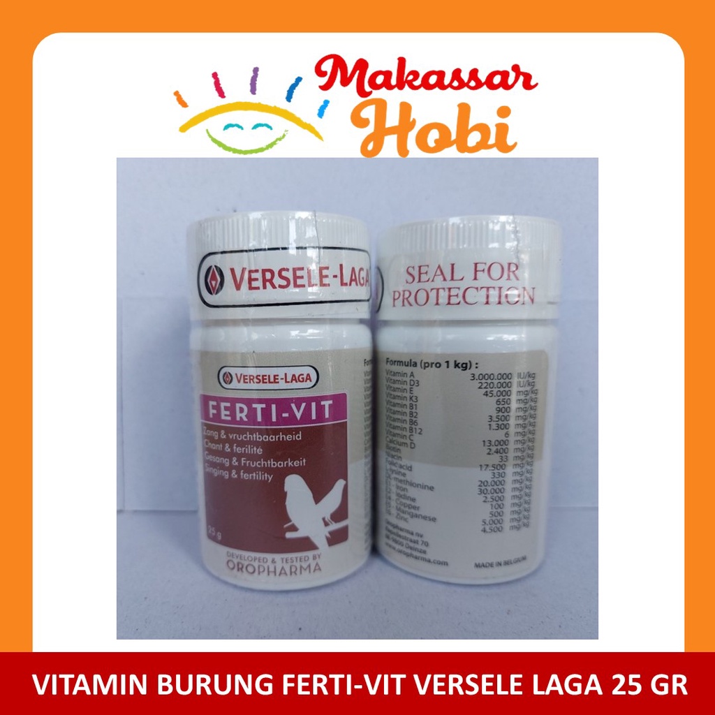 Fertivit Ferti-Vit Versele Laga Vitamin Ternak Obat Kesuburan Burung