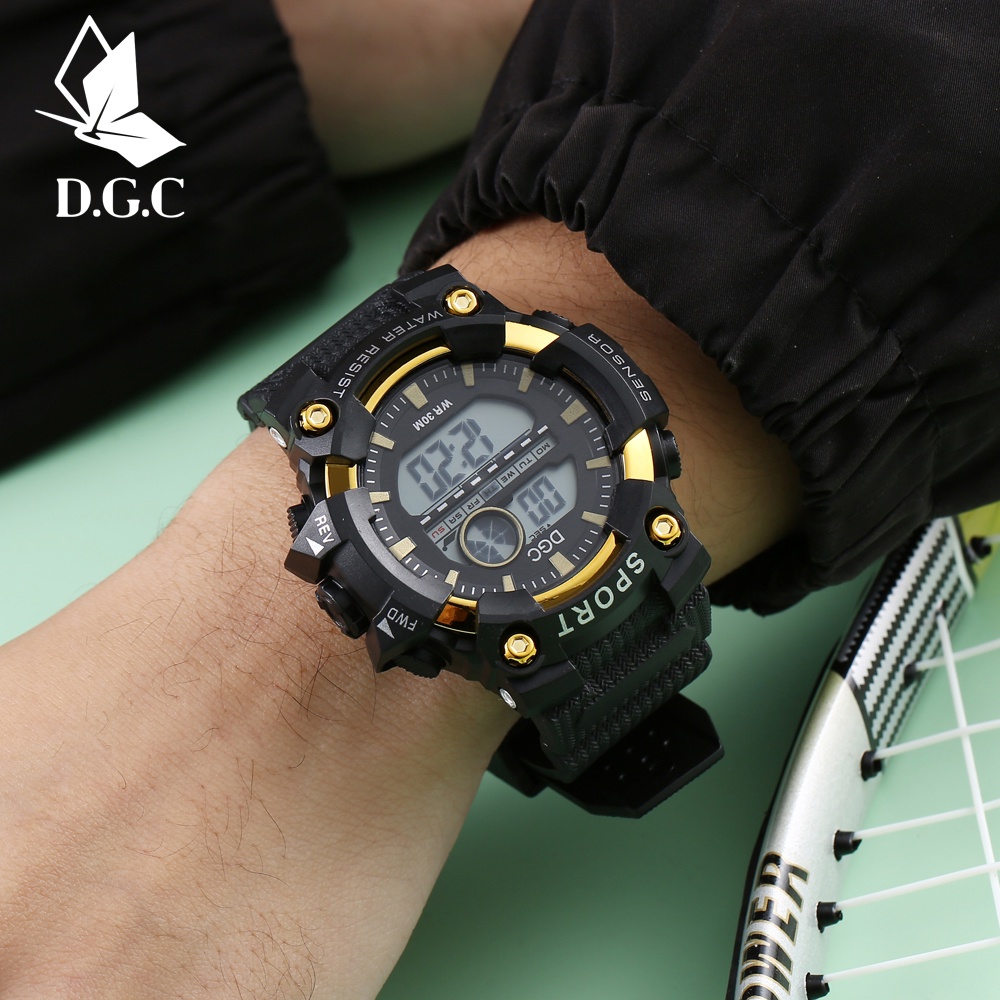 ✨DGC✨Jam Tangan Pria Digital Rubber Luminous Display Watchkite /  Electronic Watch Import M176