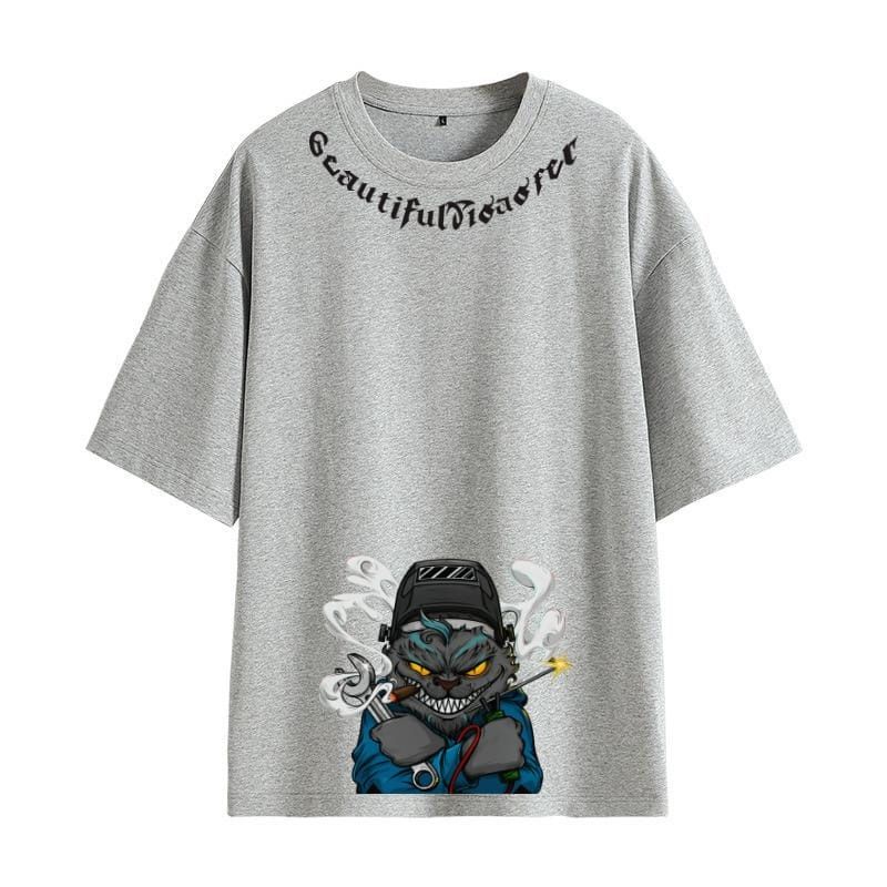 COD/DS/BAJU OVERSIZE KUCING FEADER (M-L-XL-XXL)