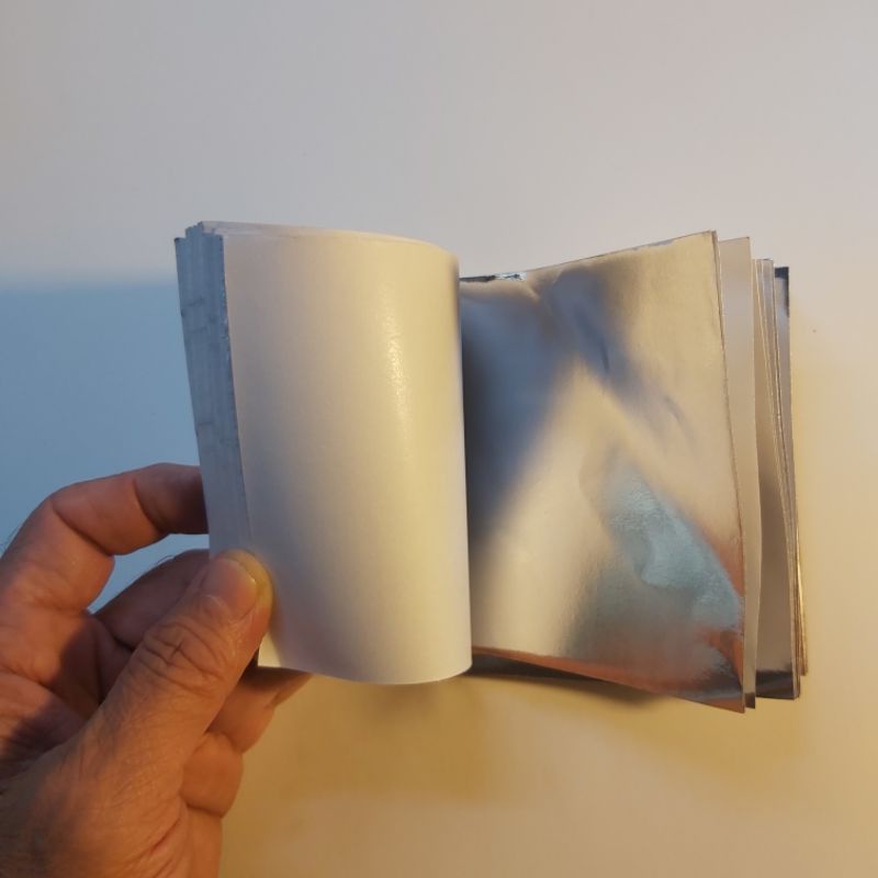 Kertas Aluminium Foil / Kertas Bungkus Permen Cokelat - 100 Lembar