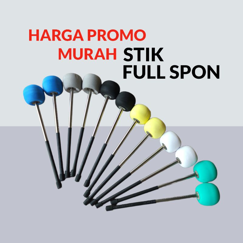 Stik Rebana Bass Hadroh Stainless Full Spon