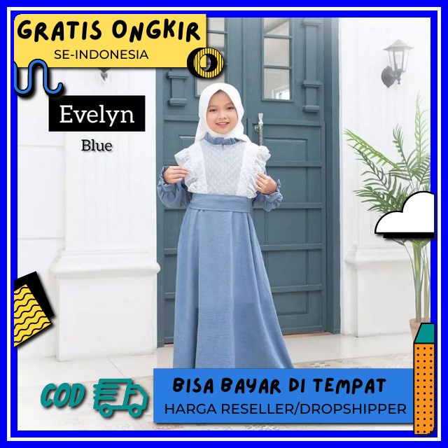 Kumpulan One Set Teen Original Fasha Kids Setelan Muslim Anak Remaja Crinkle Airflow Katun Rayon Pre