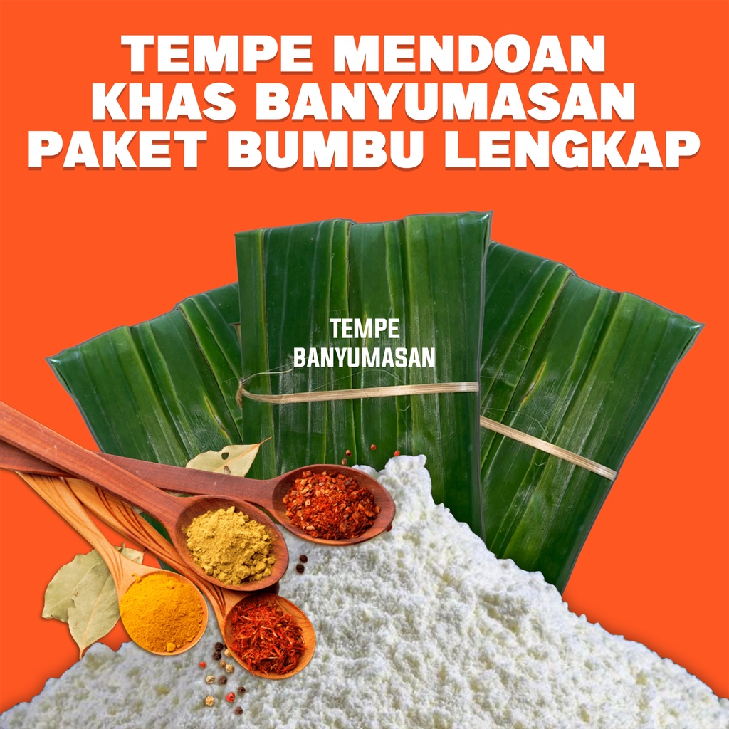 

TEMPE MENDOAN KHAS BANYUMAS BESERTA BUMBU SIAP GORENG ISI 10 BUNGKUS TEMPE