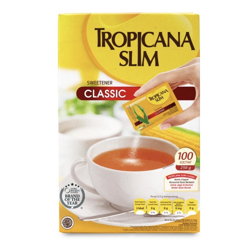 

Tropicana Slim Sweetener Classic (3 Ukuran)