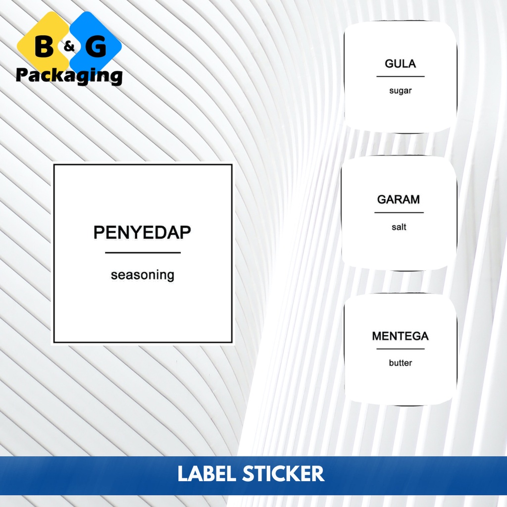 

LABEL STIKER TOPLES PLASTIK WADAH MAKANAN - STIKER BUMBU DAPUR